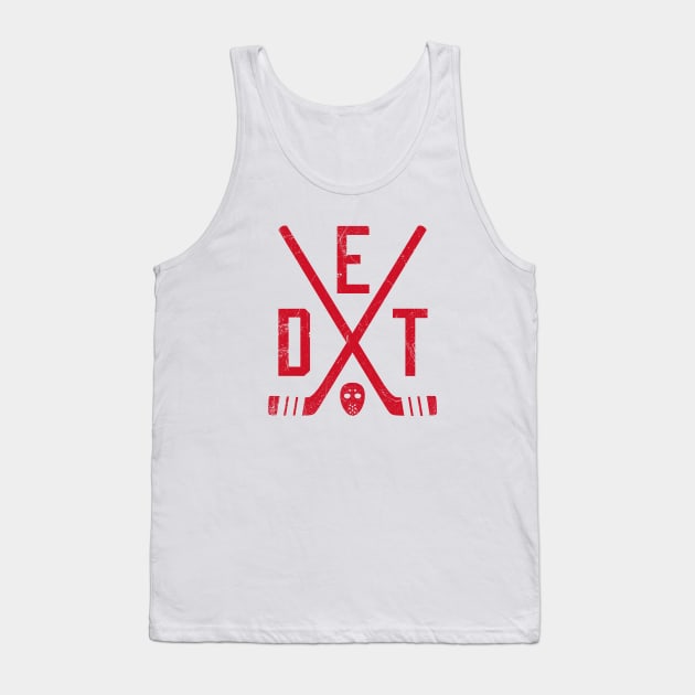 DET Retro Sticks - White Tank Top by KFig21